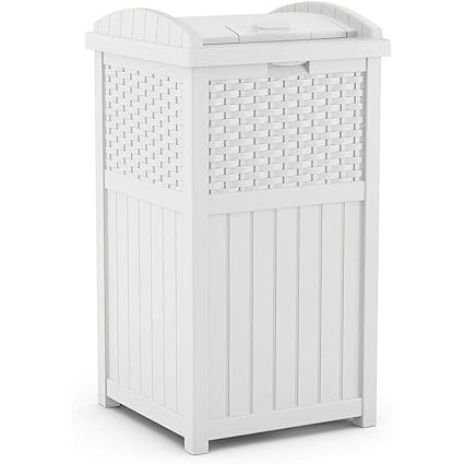 Outdoor Trash & Recycling Hideaway 🗑️ Durable Weather-Resistant Storage for Patio, Yard, Garden – Keep Garbage Neat & Hidden 🌿