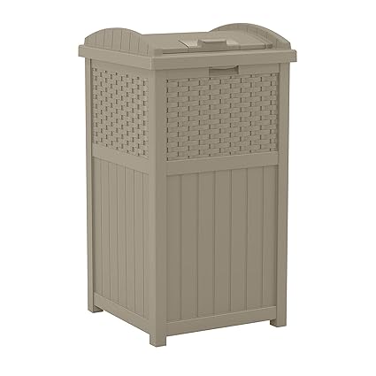 Outdoor Trash & Recycling Hideaway 🗑️ Durable Weather-Resistant Storage for Patio, Yard, Garden – Keep Garbage Neat & Hidden 🌿