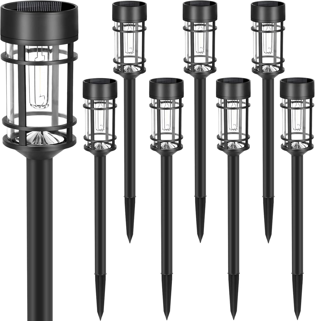 Solar Pathway Lights 🌞 8-Pack LED Outdoor Garden Lights – Waterproof Yard, Lawn & Driveway Lighting 🌿✨