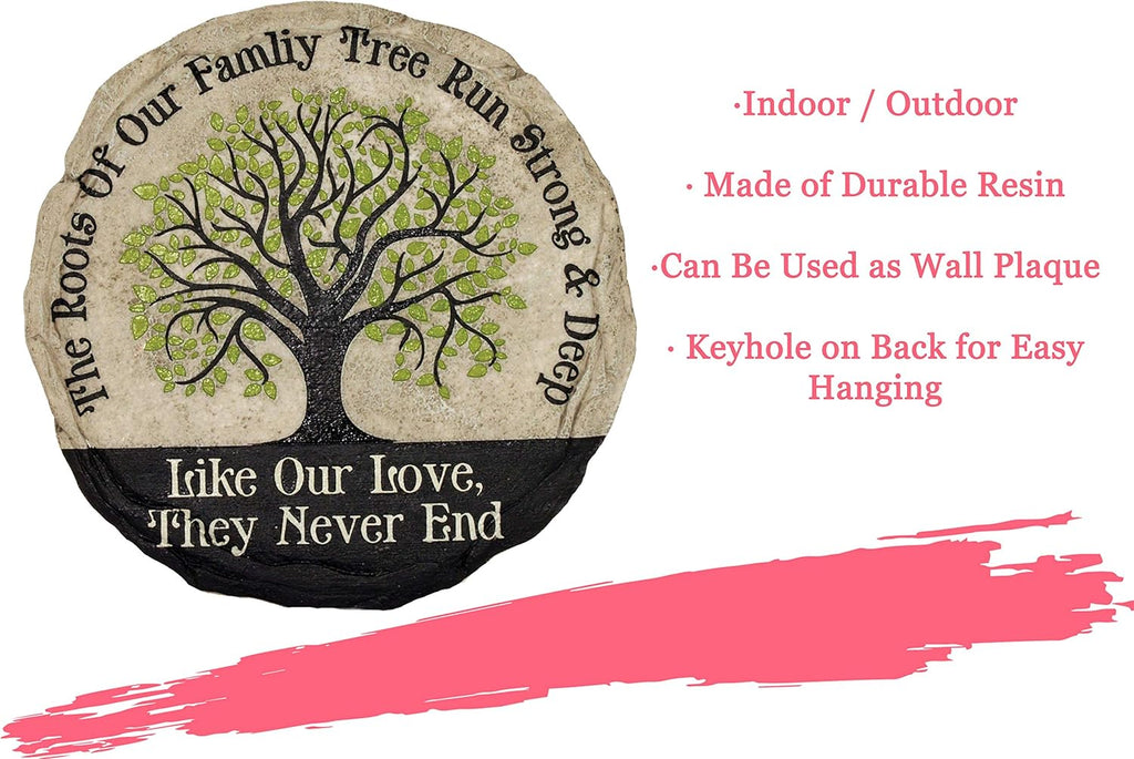 Family Garden Stepping Stone 🌿 Decorative Outdoor Path Stone – Perfect Yard & Patio Décor for Home 🏡