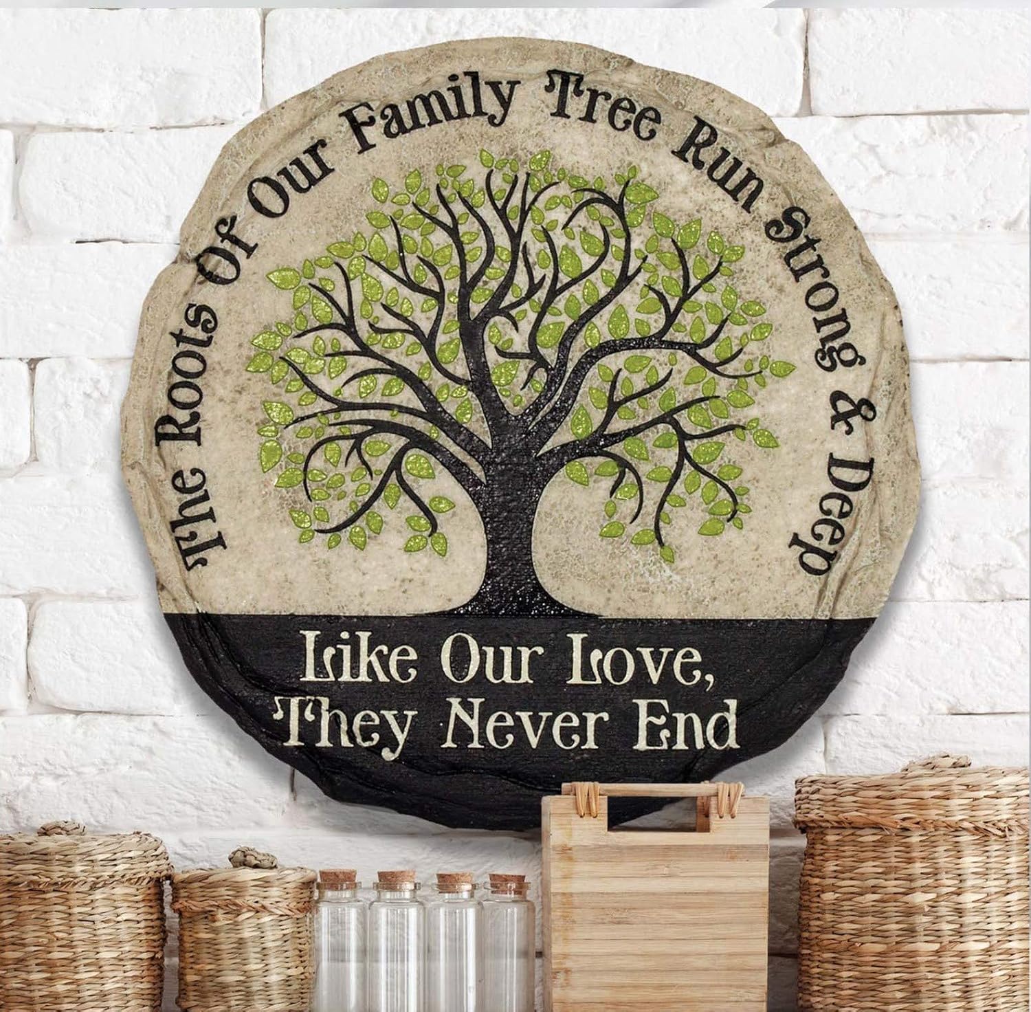 Family Garden Stepping Stone 🌿 Decorative Outdoor Path Stone – Perfect Yard & Patio Décor for Home 🏡