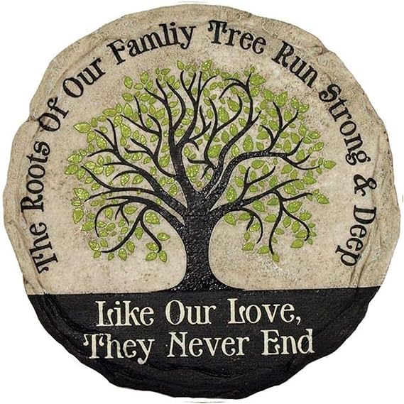 Family Garden Stepping Stone 🌿 Decorative Outdoor Path Stone – Perfect Yard & Patio Décor for Home 🏡