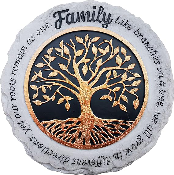 Family Garden Stepping Stone 🌿 Decorative Outdoor Path Stone – Perfect Yard & Patio Décor for Home 🏡